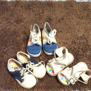 Kids Blue and White Shoes